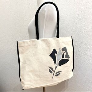 Lancôme Glitter Rose Canvas Tote Bag